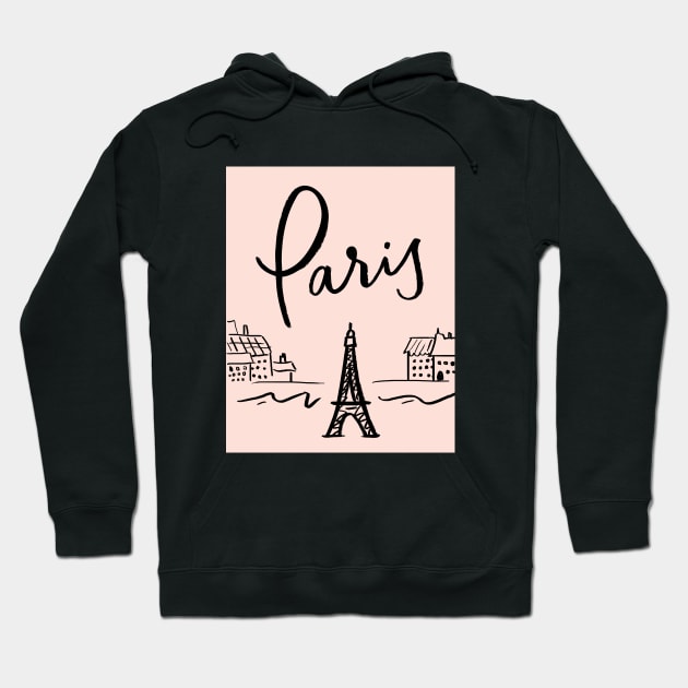 Paris Hoodie by VictoriaBlackDesigns